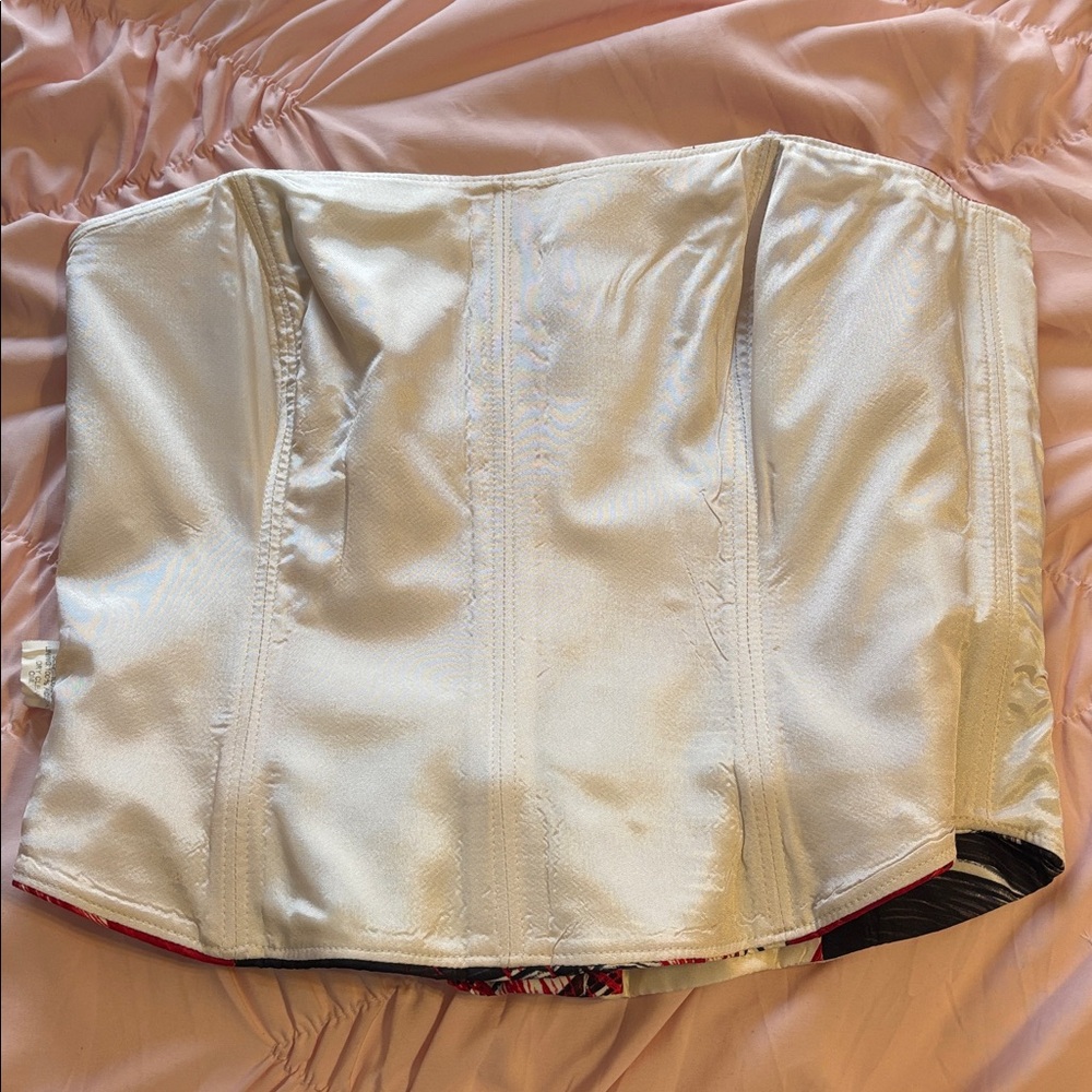 90’s Vintage Silk David Meister Designer Corset Top Cropped Sex and the City 10 - Picture 17 of 17